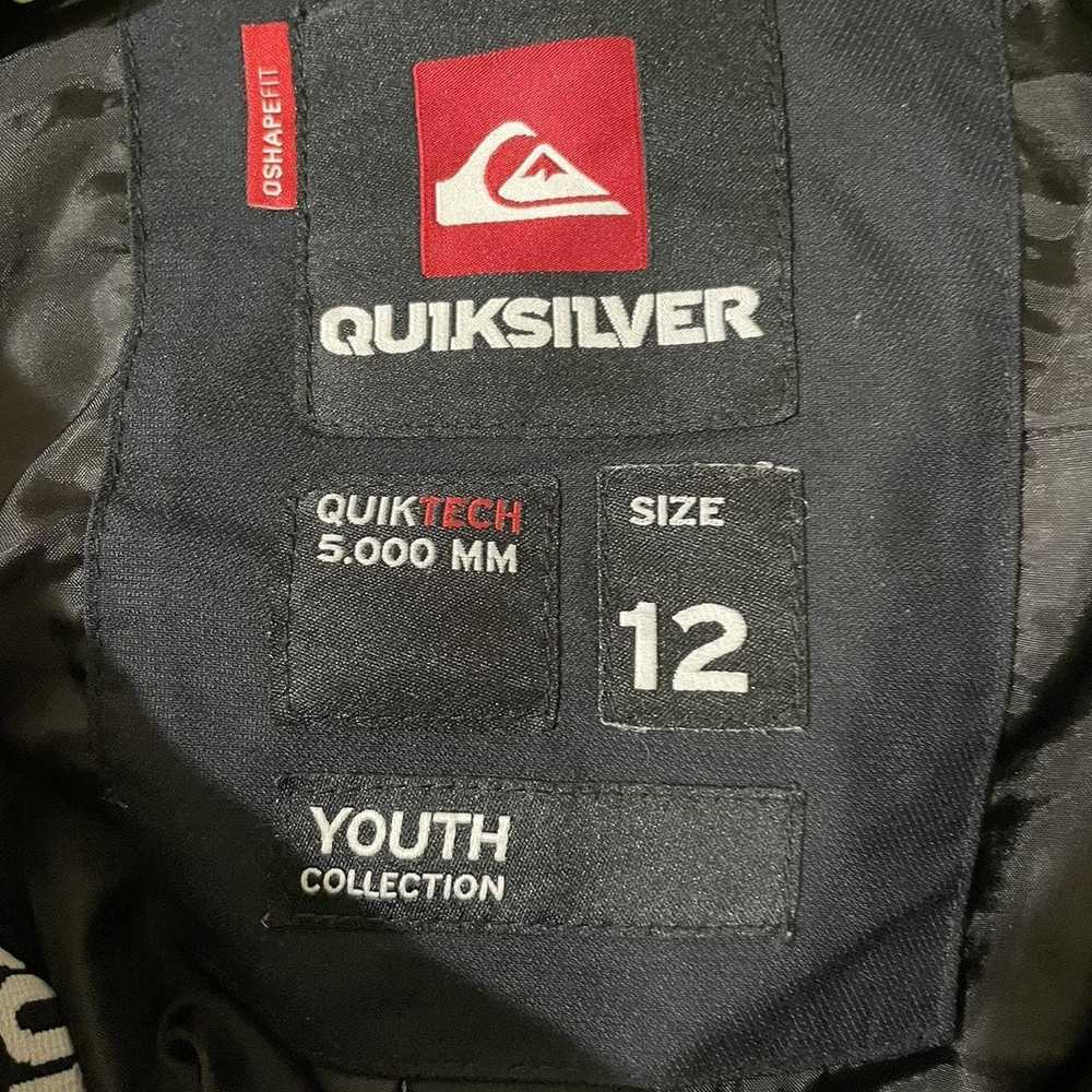 Quiksilver × Ski × Vintage Quiksilver Youth Black… - image 5