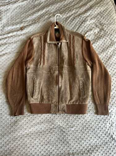 Rare × Vintage ‘Pine Grove’ Suede Knit Jacket