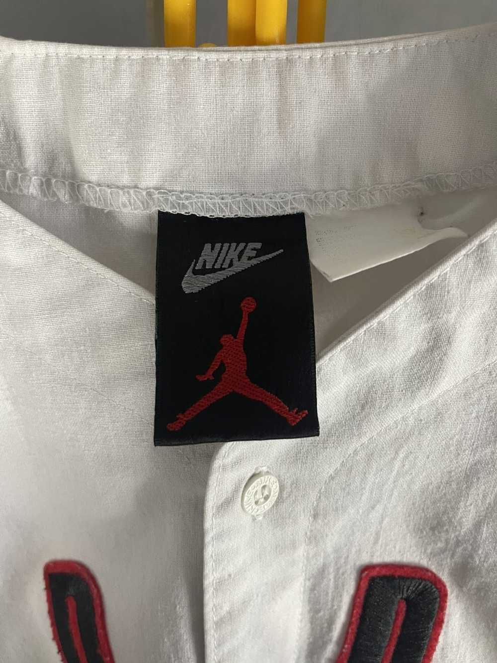 RARE Vintage 90s Nike Air Jordan Embroidered Baseball Jersey Shirt