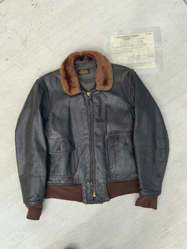 Leather Jacket × Military × Vintage 1964 G-1 Flig… - image 1