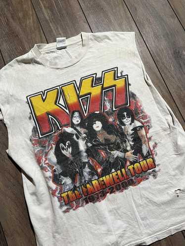 L * vintage KISS 2000 farewell tour t shirt * band concert * 23.193