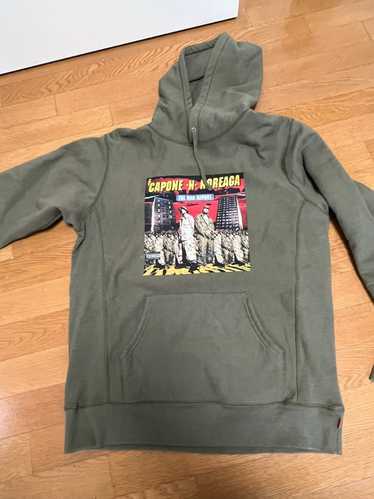 Supreme FW16 Supreme War Report Olive Hoodie - image 1