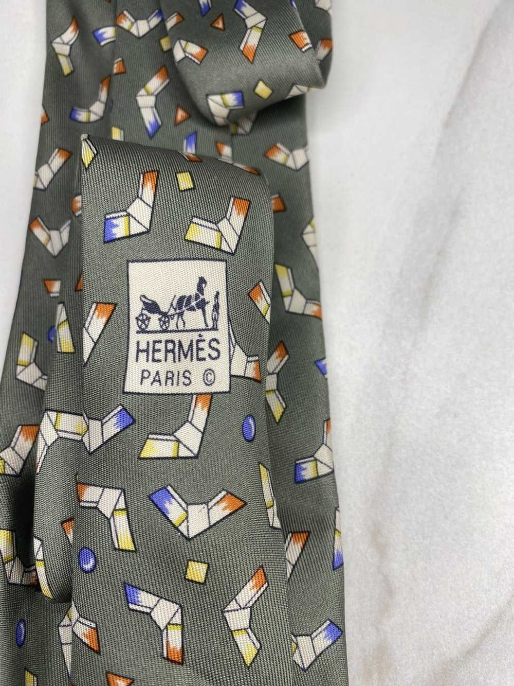 Hermes Vintage Hermes Paris 100% silk necktie - image 3