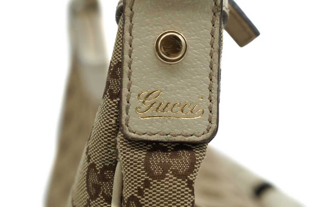 Gucci Gucci GG Pattern Beige 153025 Canvas Calf O… - image 7