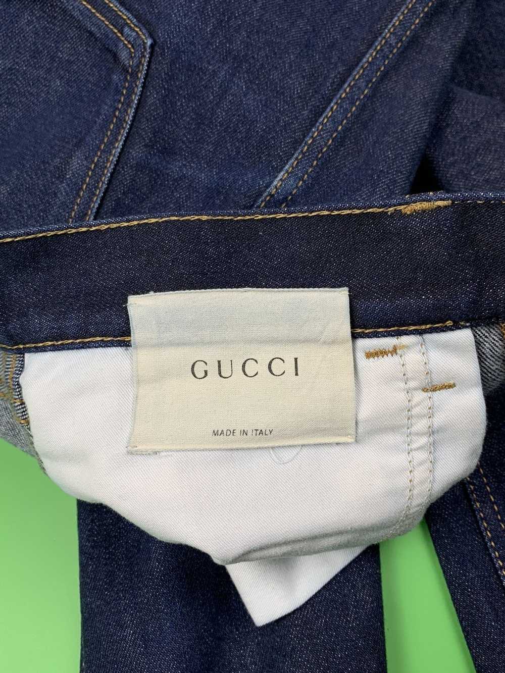 Gucci Gucci Tiger Embroidered Denim Pants - image 11