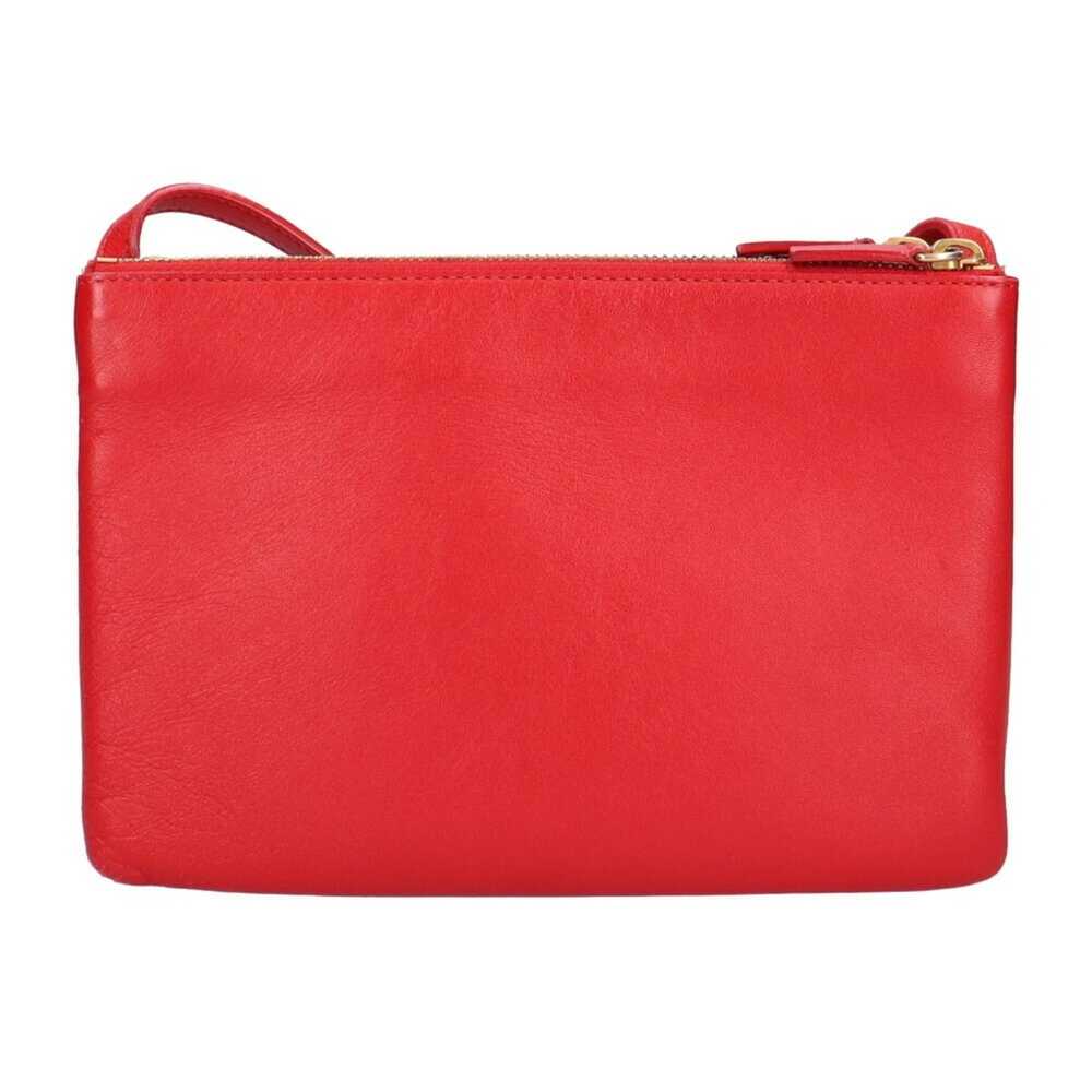 Celine Celine trio small shoulder bag leather red… - image 3