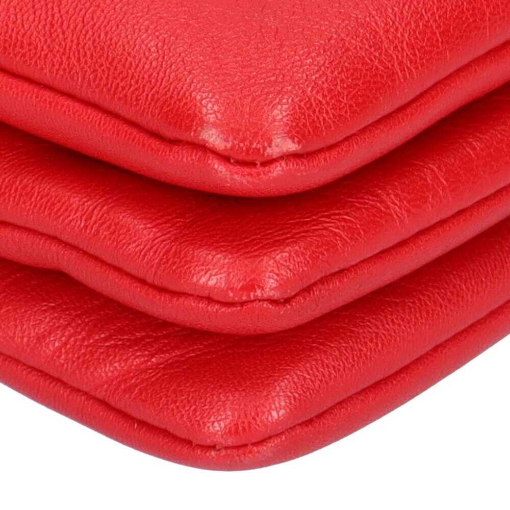 Celine Celine trio small shoulder bag leather red… - image 9