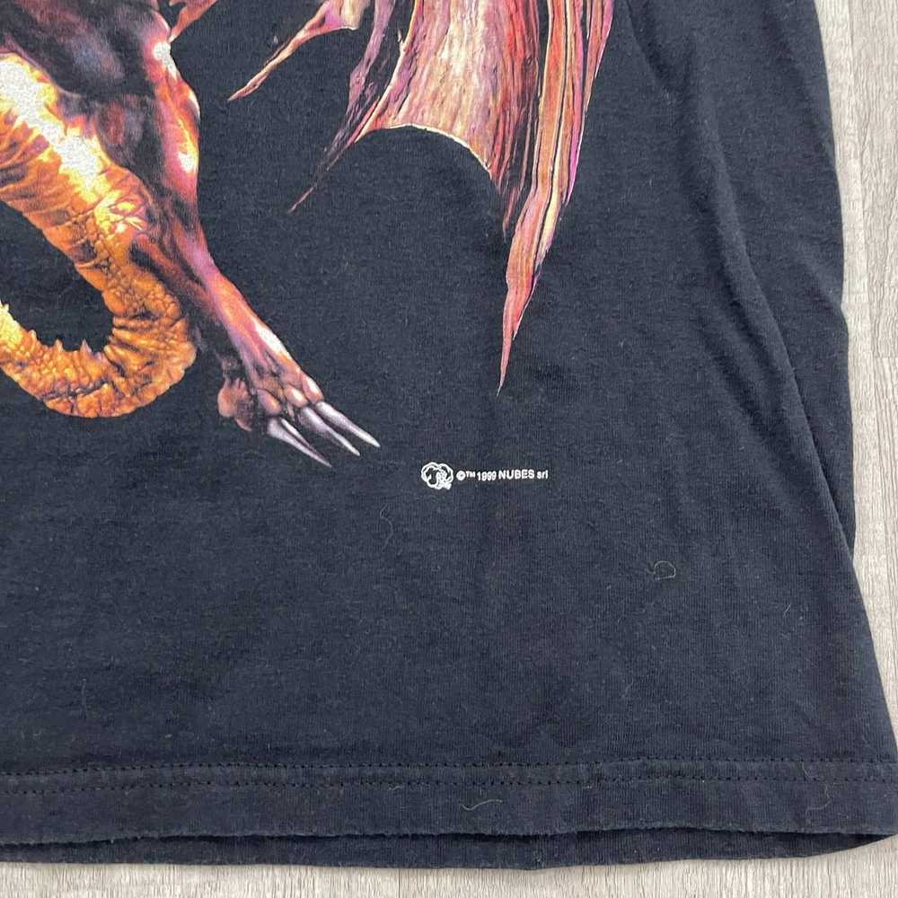 Vintage VINTAGE 90s Dueling Dragons Medieval Shirt - image 4