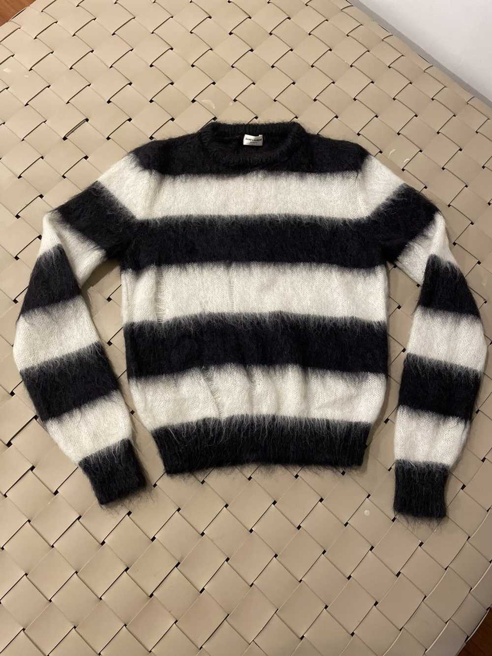 Saint Laurent Paris Mohair stripped sweater - image 4