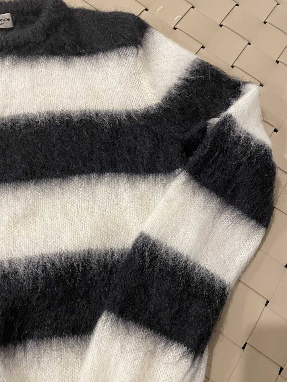 Saint Laurent Paris Mohair stripped sweater - image 5