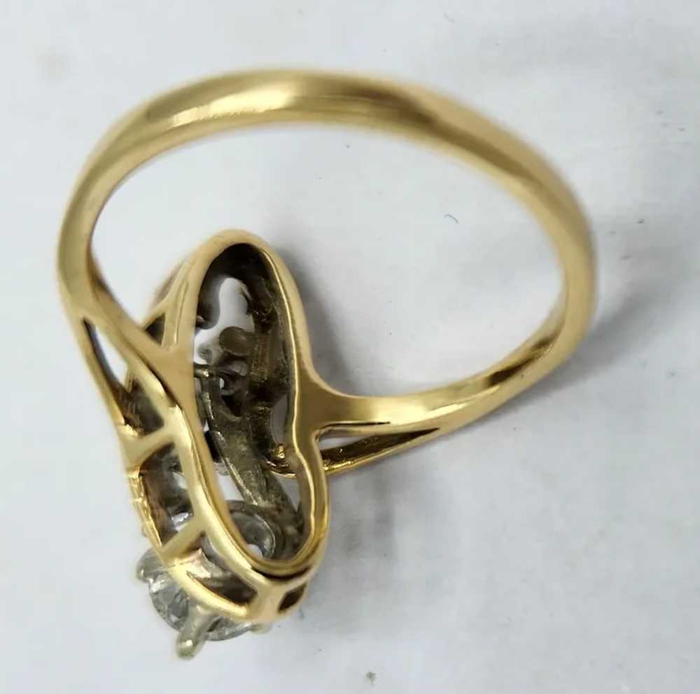 14K Gold Multi Diamond Ring Custom Made - image 7