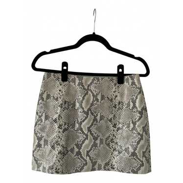 Intermix Leather mini skirt