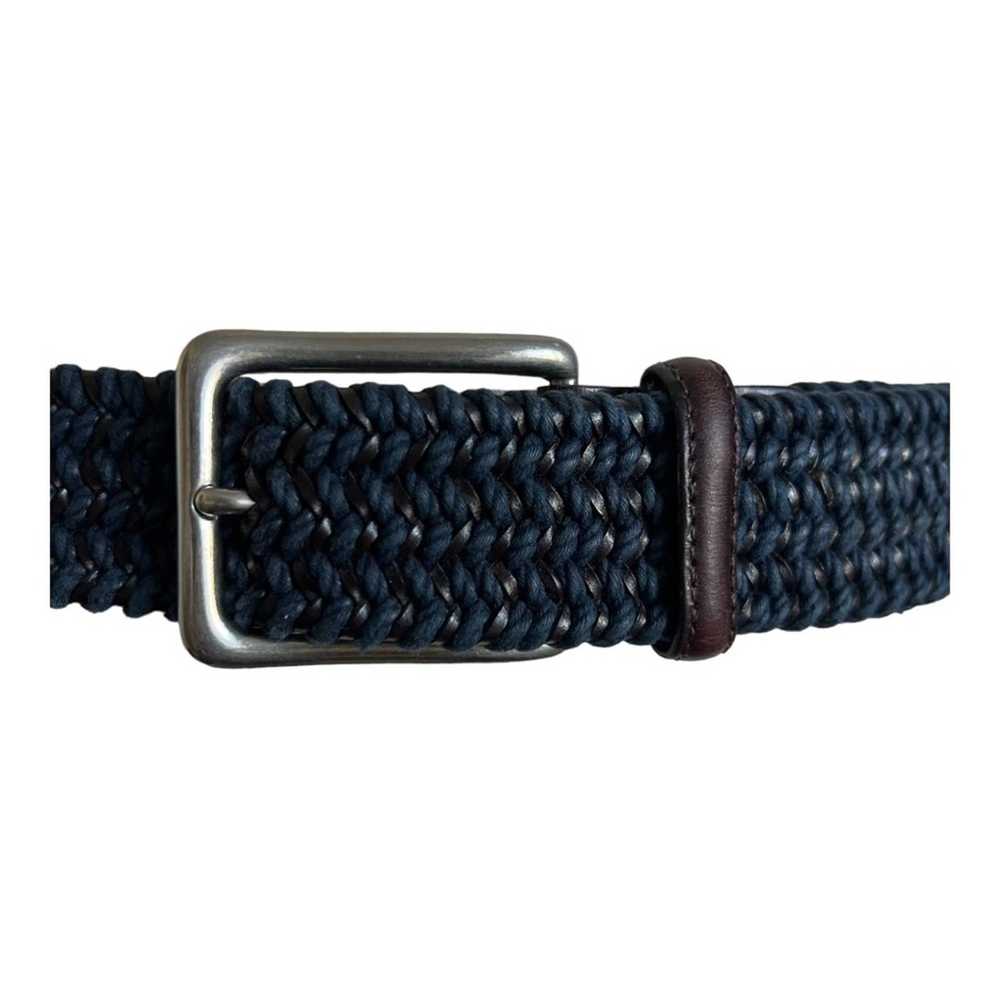 Italian Designers Torino Men Woven & Leather Belt… - image 3