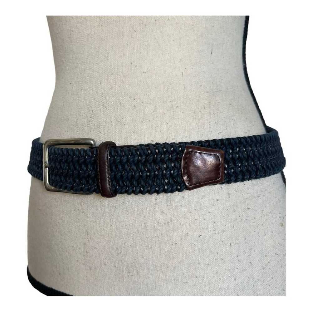 Italian Designers Torino Men Woven & Leather Belt… - image 5
