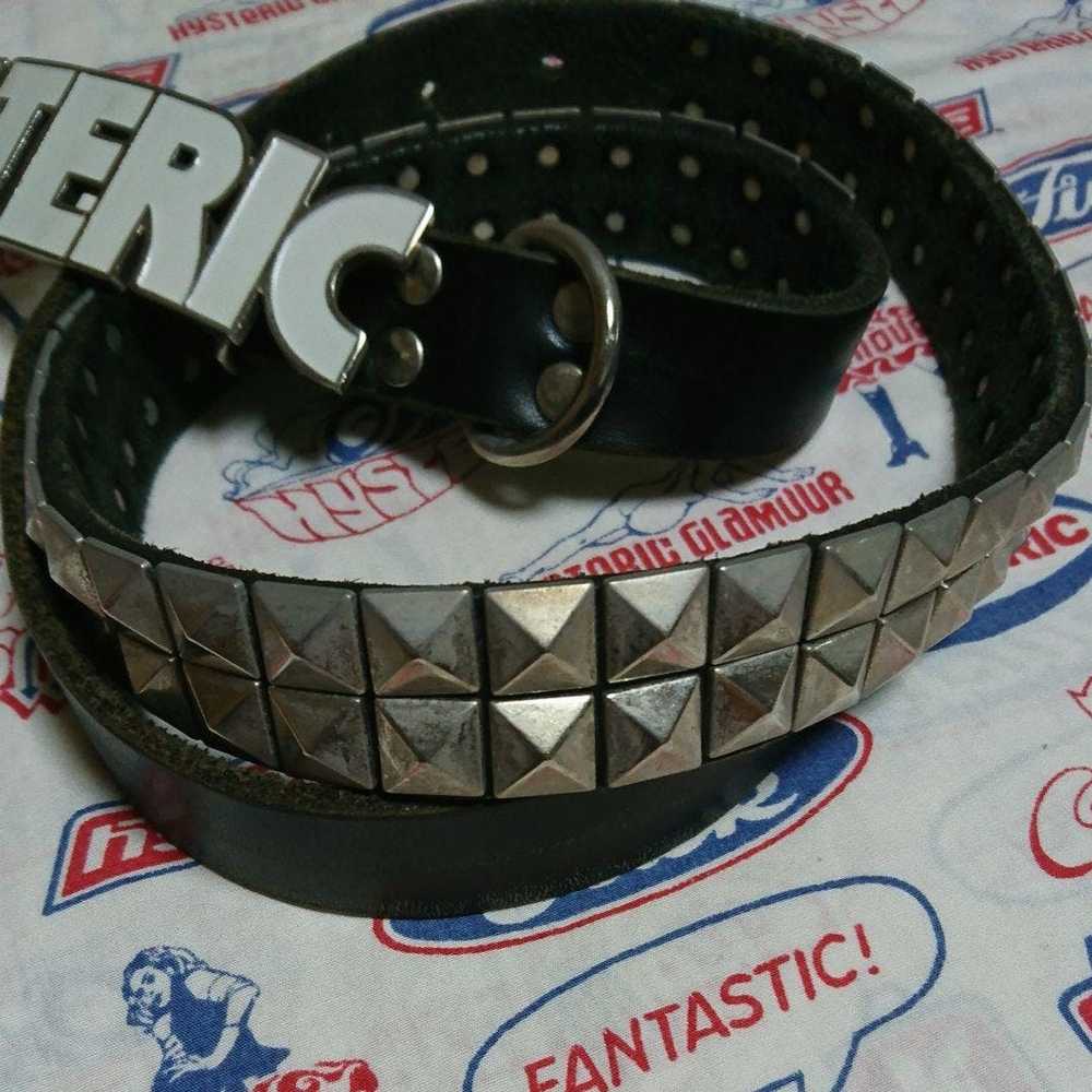 Hysteric Glamour "Hysteric" Leather Studded Belt - image 2