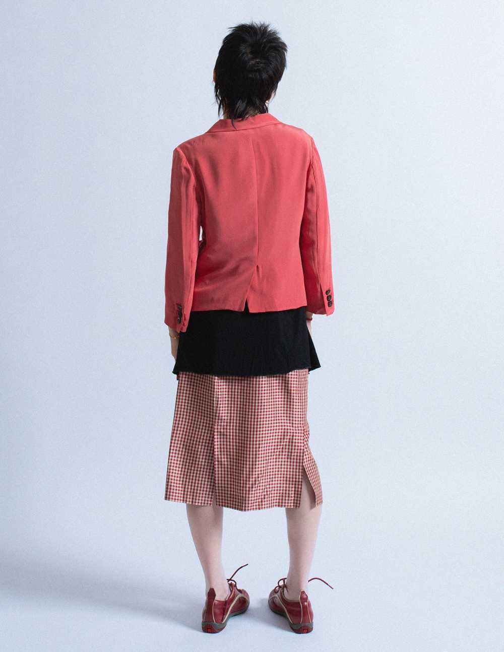 Miu Miu vintage cropped silk blazer - image 4