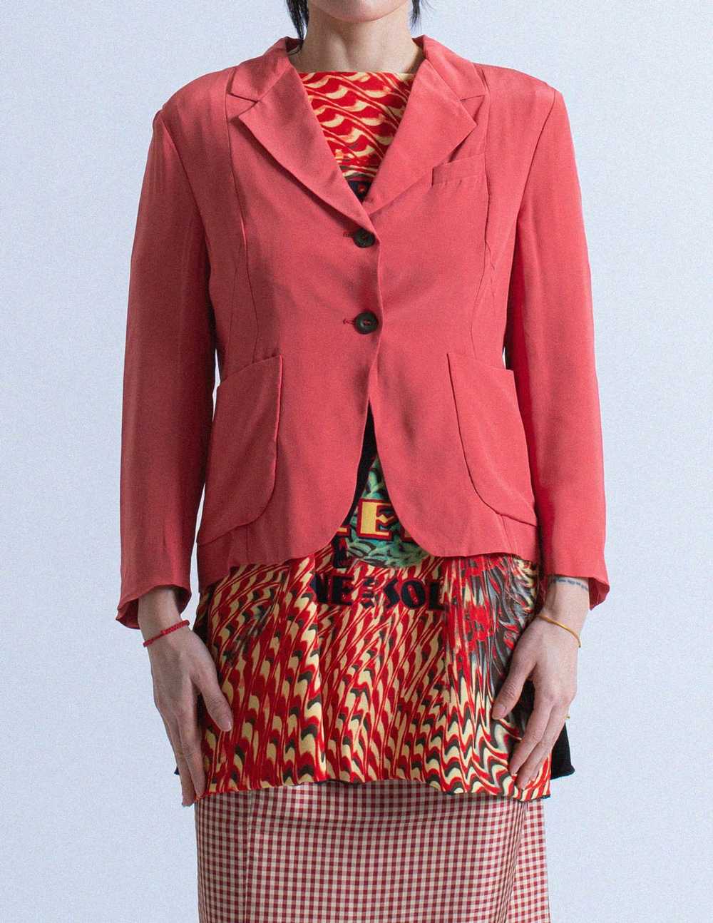 Miu Miu vintage cropped silk blazer - image 5