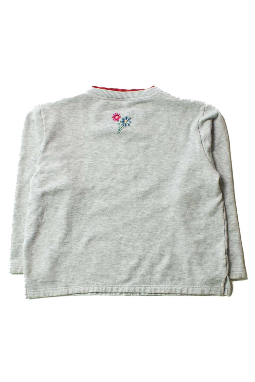 Vintage Embroidered Floral Squares Sweatshirt (19… - image 3