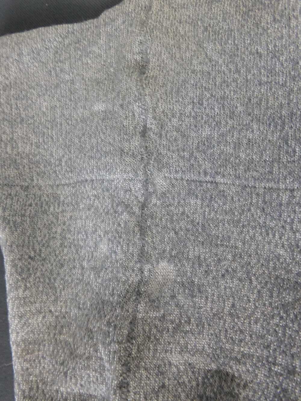 Antique Heather Grey Wool Stockings, Edwardian 19… - image 10