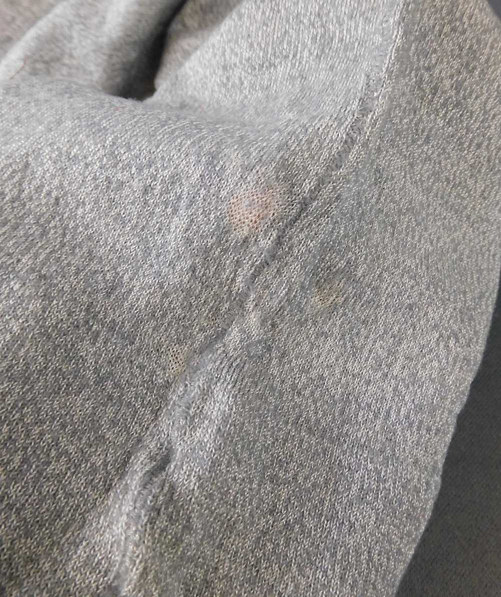 Antique Heather Grey Wool Stockings, Edwardian 19… - image 11