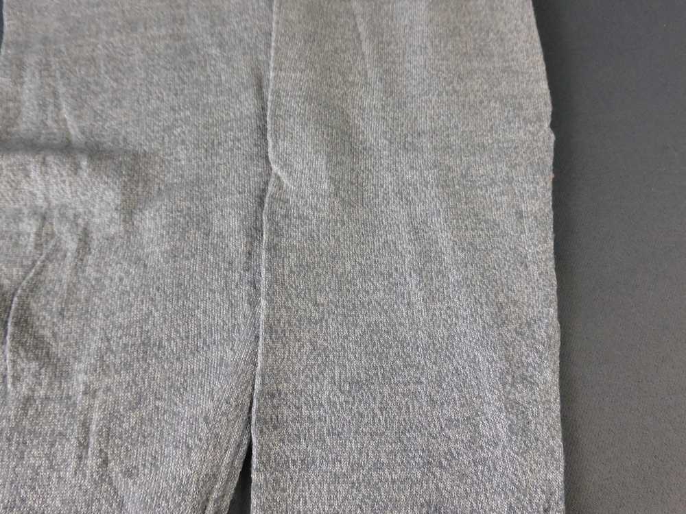 Antique Heather Grey Wool Stockings, Edwardian 19… - image 8