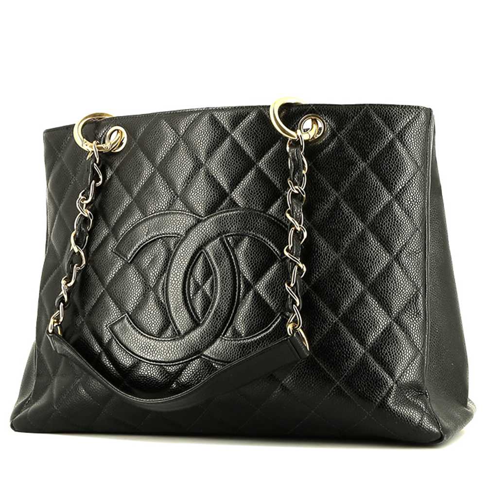 Chanel Shopping GST shopping bag in black quilted… - image 1