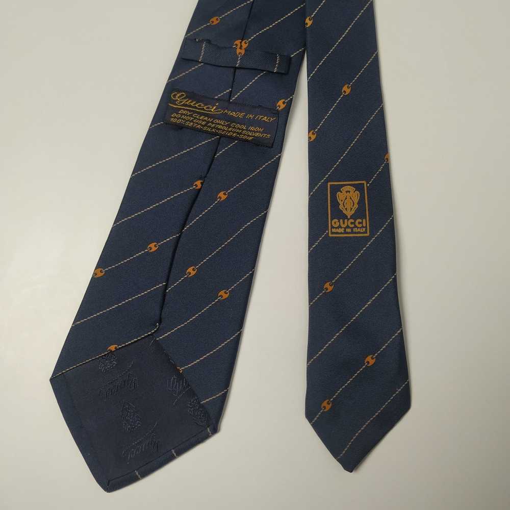 Gucci × Luxury Gucci 100% Silk Tie Made in Italy - image 1