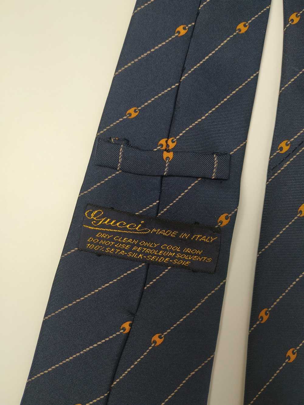 Gucci × Luxury Gucci 100% Silk Tie Made in Italy - image 2