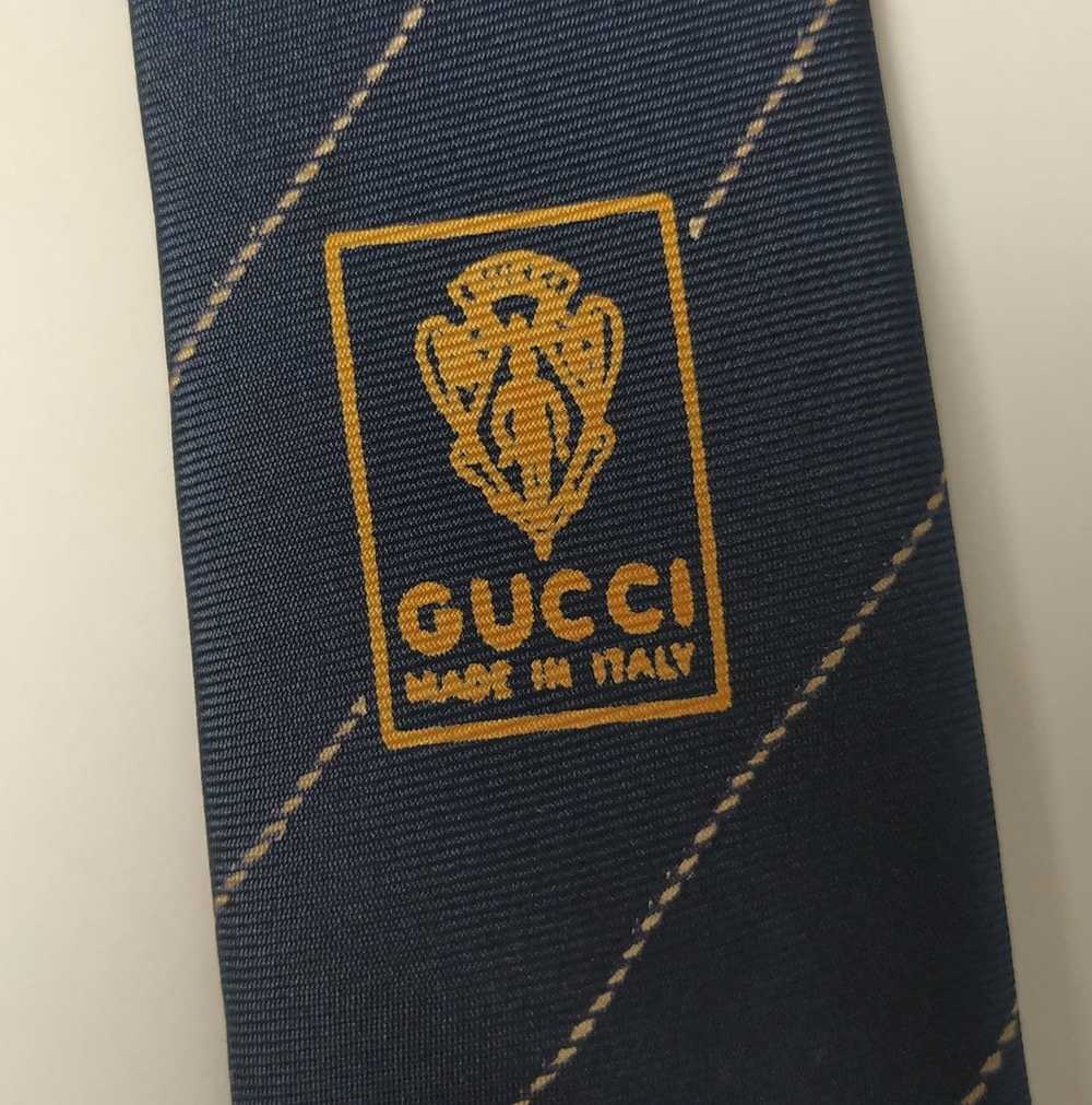 Gucci × Luxury Gucci 100% Silk Tie Made in Italy - image 3