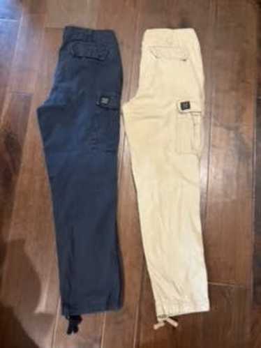 Aeropostale Tan/Navy Blue Aero Cargo Pants 2 items