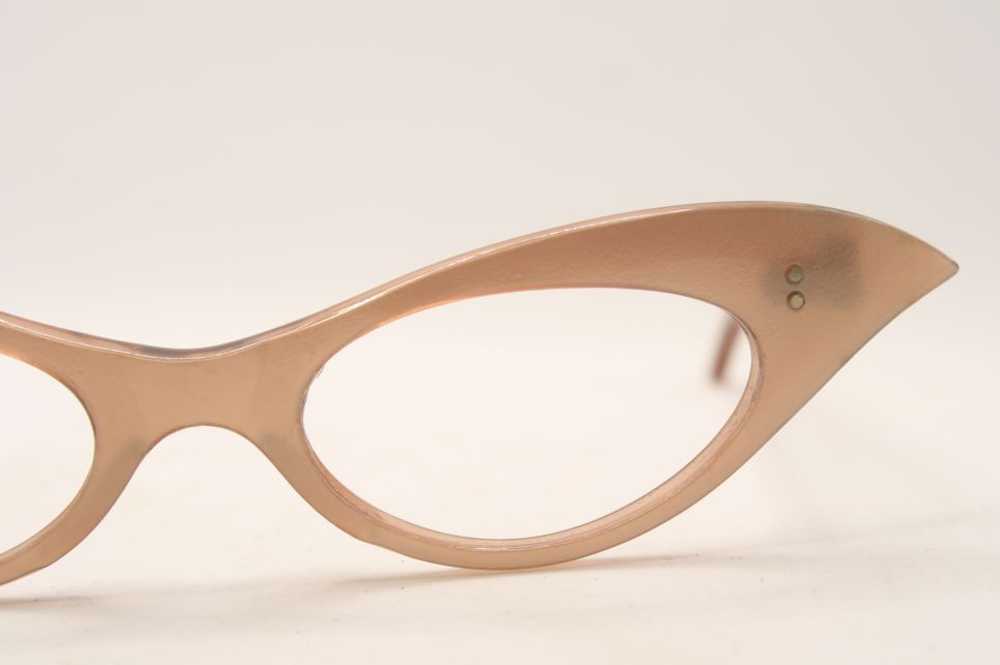 Unused Unique Vintage Cat Eye Glasses - image 3