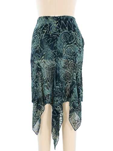 Romeo Gigli Silk Waterfall Skirt