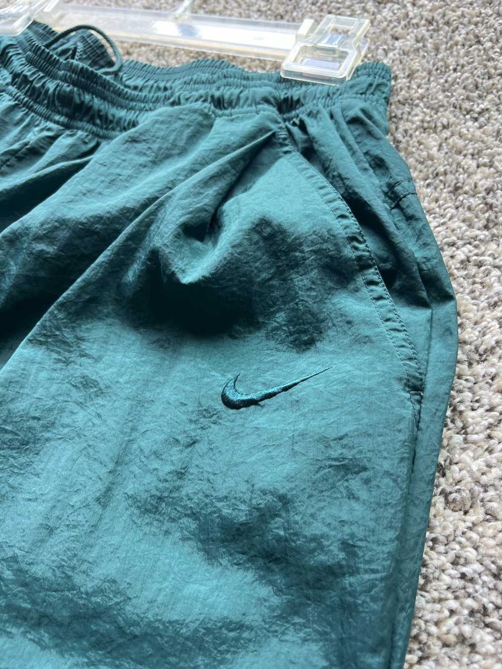 Nike Vintage Nike Green Windbreaker Pants - image 1
