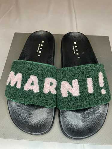 Marni Marni Ciabatta Terry Logo Slides