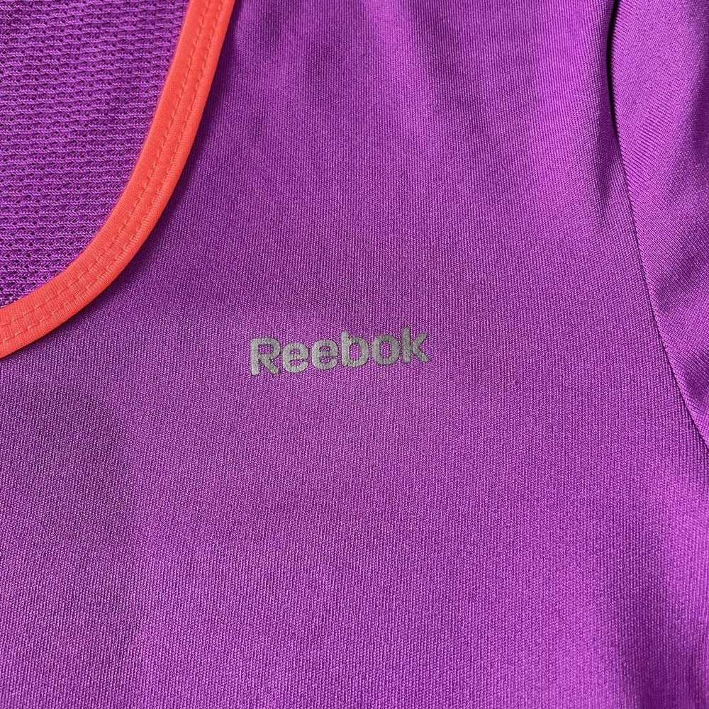 Reebok × Sportswear Reebok Purple V-Neck Short Sl… - image 2