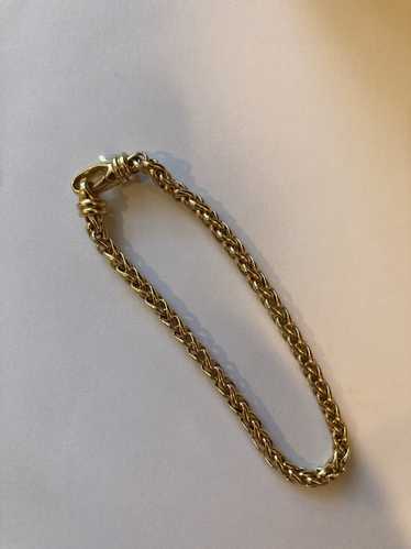 David Yurman Wheat Chain Bracelet 18k Yellow Gold