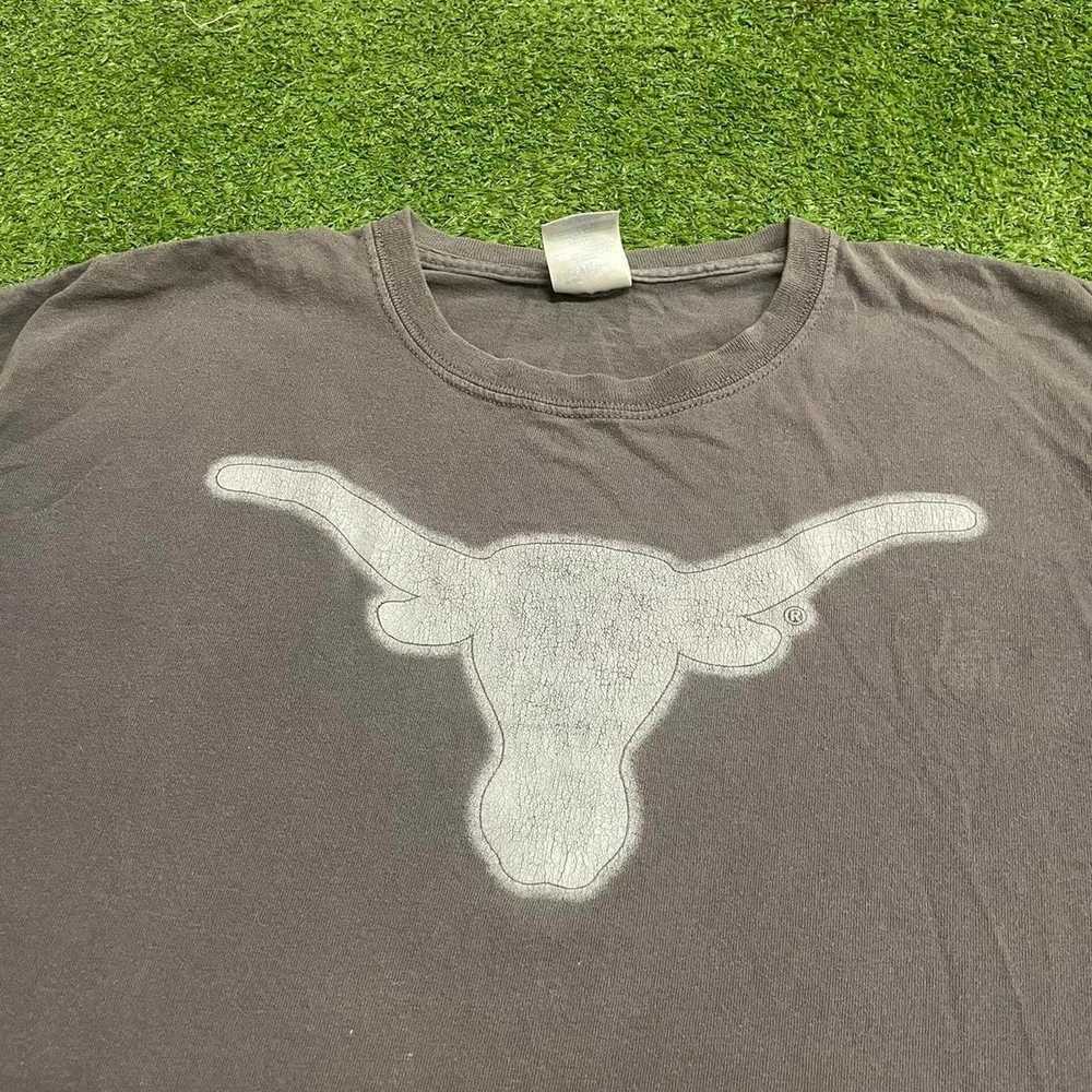 Collegiate × Vintage Vintage Faded Grey Texas Lon… - image 3