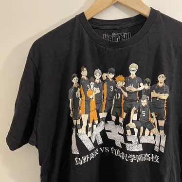 Haikyuu T-shirt Women's Size Medium M Black Anime Crunchyroll