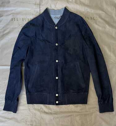 Louis Vuitton Mens Leather Jacket Tartan Woven Leather Size 48 Mint  Condition