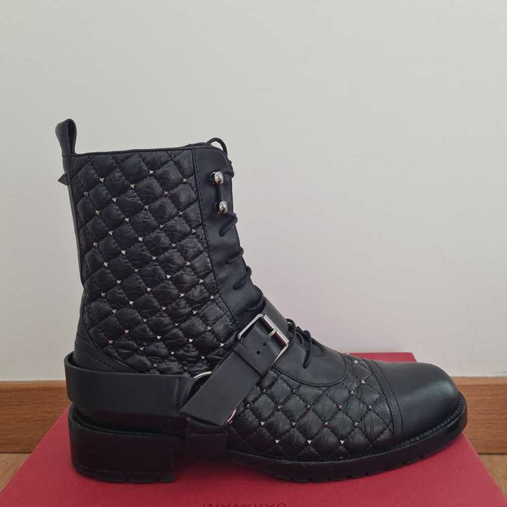 Valentino Garavani Rockstud leather biker boots - image 2