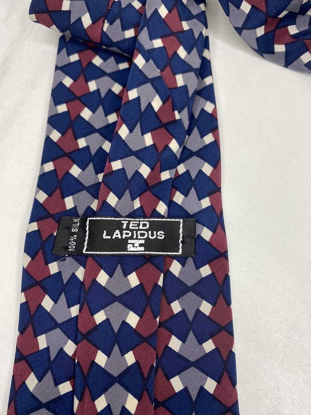 Ted Lapidus Vintage Ted Lapidus 100% silk necktie - image 2