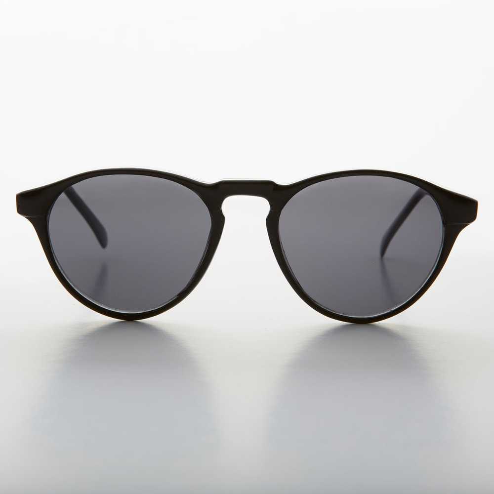 Horn Rim Round Dapper Pantos Vintage Sunglasses -… - image 3