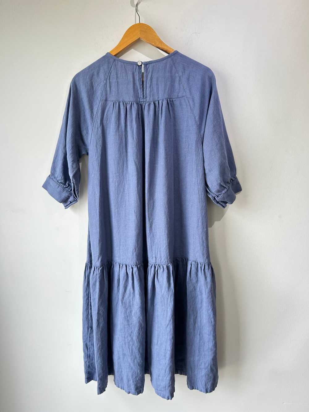 Beaton Cornflower Blue Linen Dress - image 5
