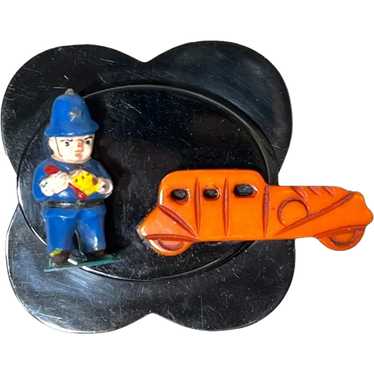 Figural Bakelite, Celluloid & Plastic Policeman &… - image 1