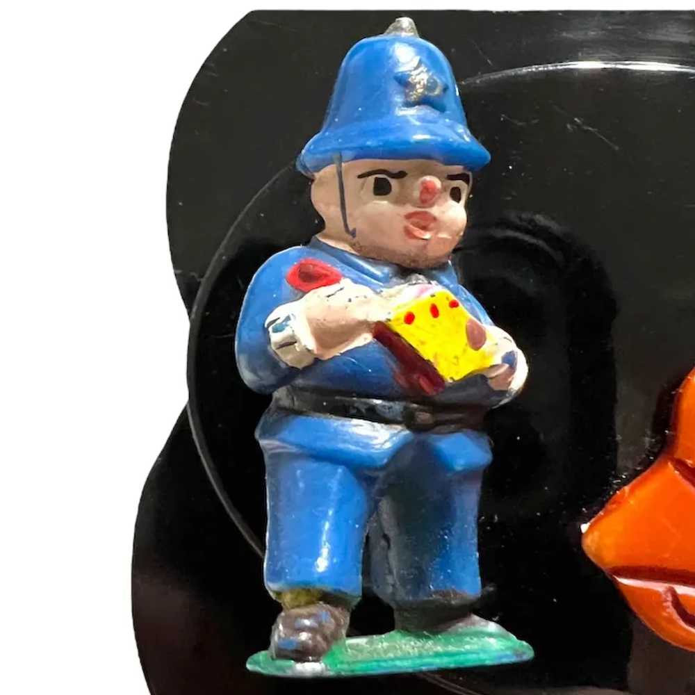 Figural Bakelite, Celluloid & Plastic Policeman &… - image 3