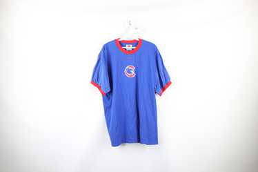 Chicago Cubs Vintage Nike Center Swoosh T-Shirt L Blue White Tag Shirt