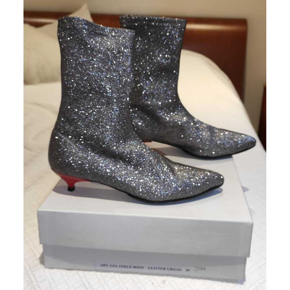 Gia Couture Glitter ankle boots - image 2