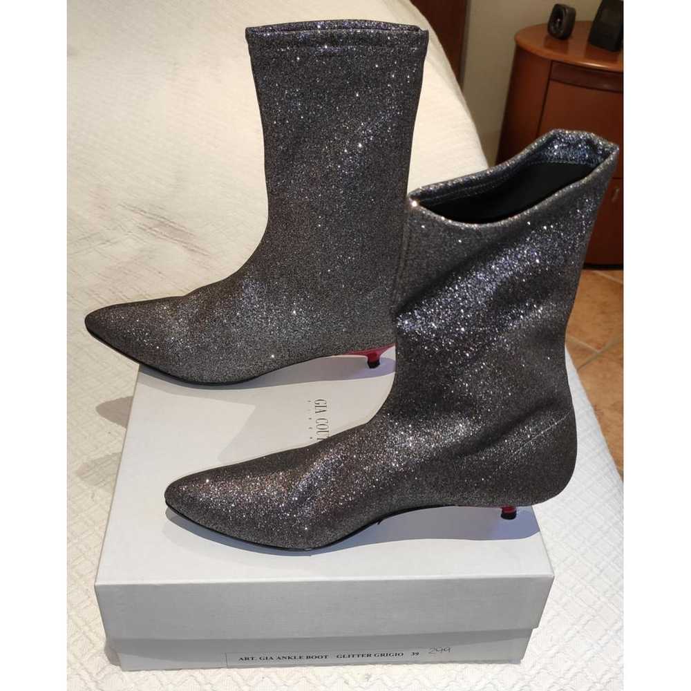 Gia Couture Glitter ankle boots - image 3