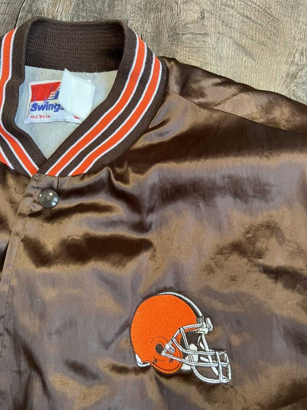 Streetwear × Vintage Vintage Cleveland Browns Jac… - image 8