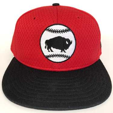 Vintage Buffalo Bisons New Era BP Fitted Hat 7 1/2 - image 1